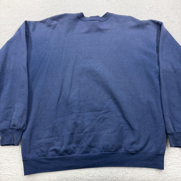 Vintage Hanes Roxboro Lynx Graphic Sweatshirt Navy Blue Mens XL Pullover 7004 - Picture 7 of 8